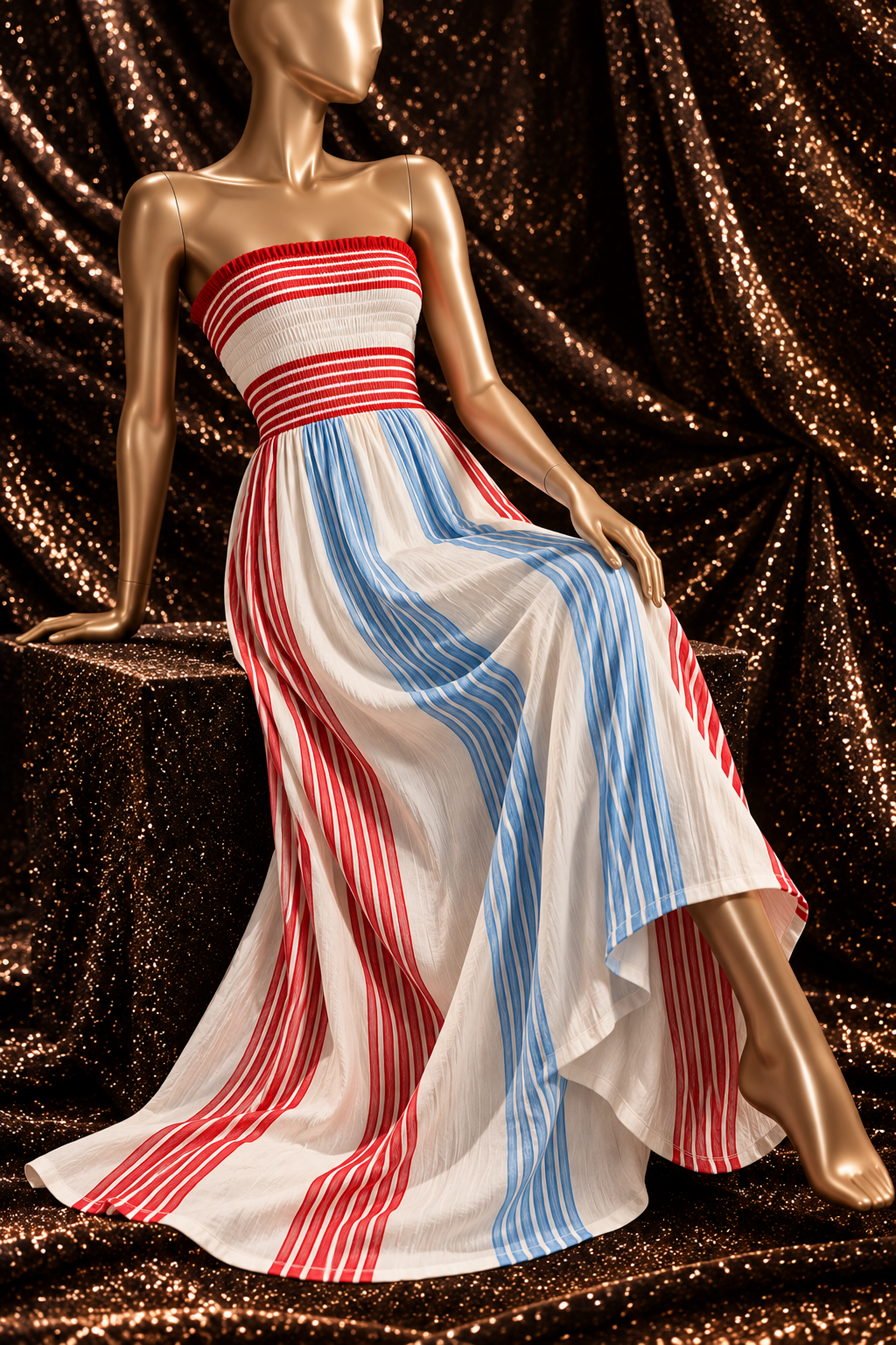 The Maris Striped Maxi Dress